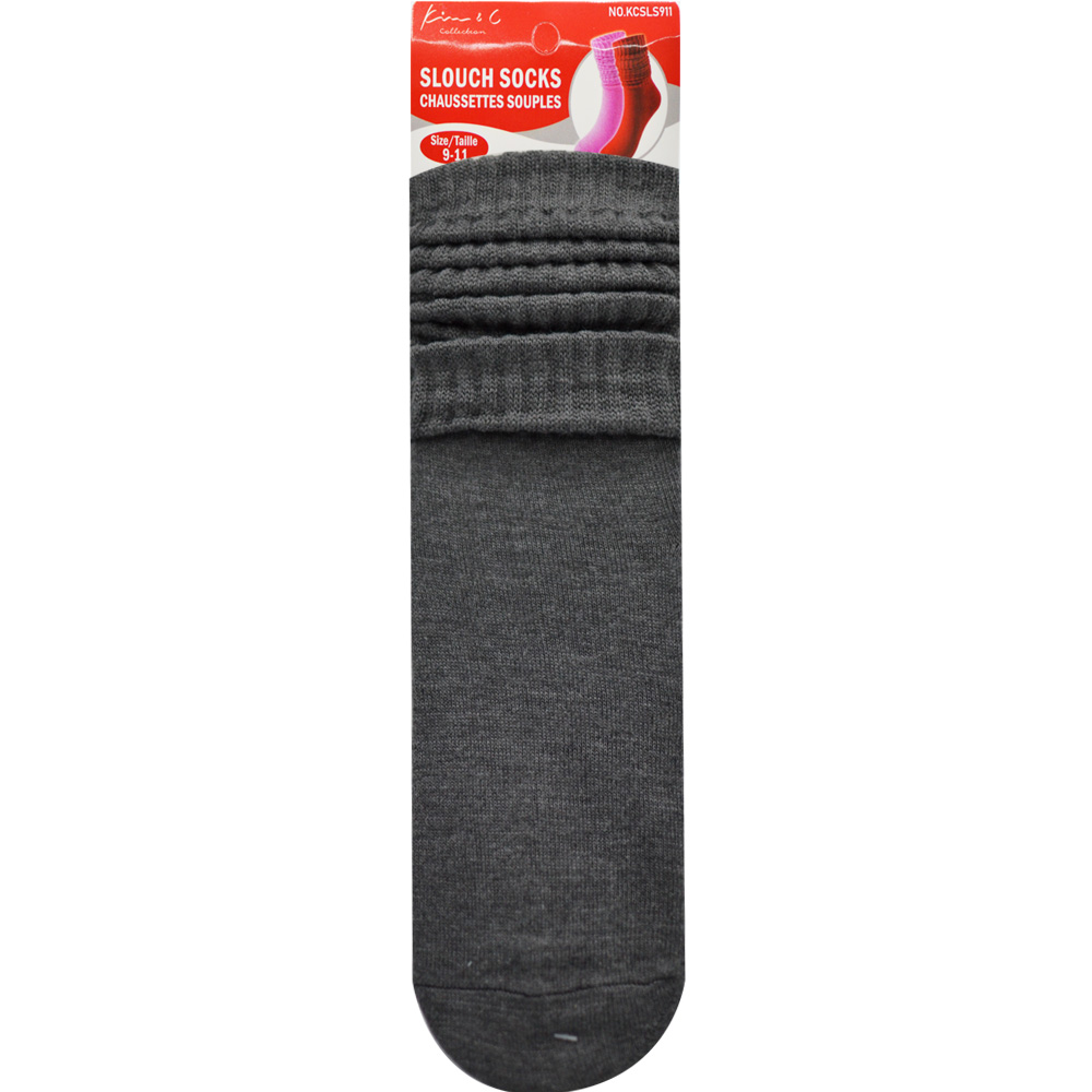 Slouch Socks 9-11 Dark Gray (6pair/Pack) Slouch Socks 9-11 Dark Gray (6pair/Pack)
